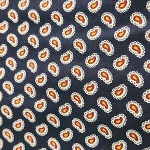 Vintage cotton paisley fabric - 2 1/3 yds X 45 inches wide